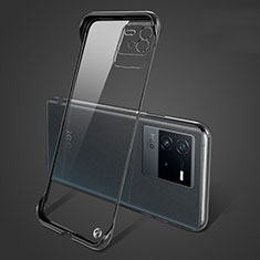 Coque Antichocs Rigide Sans Cadre Transparente Crystal Etui Housse pour Vivo iQOO Neo6 5G Noir
