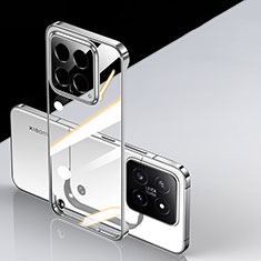 Coque Antichocs Rigide Sans Cadre Transparente Crystal Etui Housse pour Xiaomi Mi 14 Pro 5G Argent