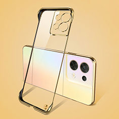 Coque Antichocs Rigide Sans Cadre Transparente Crystal Etui Housse pour Xiaomi Redmi Note 13 5G Or