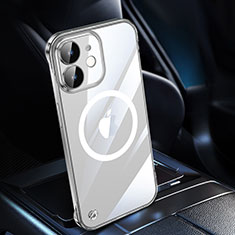 Coque Antichocs Rigide Transparente Crystal Etui Housse avec Mag-Safe Magnetic Magnetique QC1 pour Apple iPhone 12 Clair