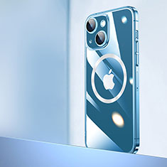 Coque Antichocs Rigide Transparente Crystal Etui Housse avec Mag-Safe Magnetic Magnetique QC2 pour Apple iPhone 14 Clair
