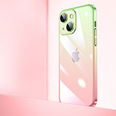 Coque Antichocs Rigide Transparente Crystal Etui Housse Degrade QC1 pour Apple iPhone 13 Mini Rose