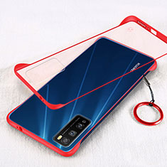 Coque Antichocs Rigide Transparente Crystal Etui Housse H01 pour Huawei Enjoy Z 5G Rouge