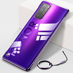 Coque Antichocs Rigide Transparente Crystal Etui Housse H01 pour Huawei Honor 30 Pro+ Plus Violet
