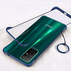 Coque Antichocs Rigide Transparente Crystal Etui Housse H01 pour Huawei Honor 30S Bleu