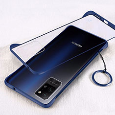 Coque Antichocs Rigide Transparente Crystal Etui Housse H01 pour Huawei Honor Play4 Pro 5G Bleu