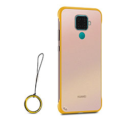 Coque Antichocs Rigide Transparente Crystal Etui Housse H01 pour Huawei Mate 30 Lite Jaune