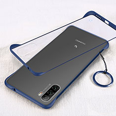 Coque Antichocs Rigide Transparente Crystal Etui Housse H01 pour Huawei Mate 40 Lite 5G Bleu