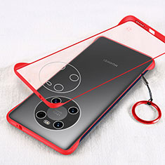 Coque Antichocs Rigide Transparente Crystal Etui Housse H01 pour Huawei Mate 40E Pro 4G Rouge