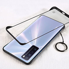 Coque Antichocs Rigide Transparente Crystal Etui Housse H01 pour Huawei Nova 7 5G Noir