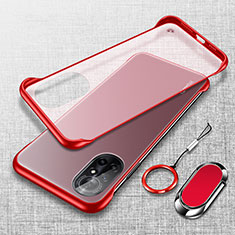 Coque Antichocs Rigide Transparente Crystal Etui Housse H01 pour Huawei Nova 8 5G Rouge