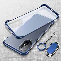Coque Antichocs Rigide Transparente Crystal Etui Housse H01 pour Huawei Nova 8 Pro 5G Bleu