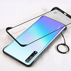 Coque Antichocs Rigide Transparente Crystal Etui Housse H01 pour Huawei P smart S Noir