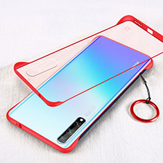 Coque Antichocs Rigide Transparente Crystal Etui Housse H01 pour Huawei Y8p Rouge