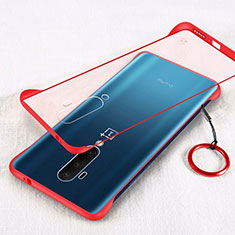 Coque Antichocs Rigide Transparente Crystal Etui Housse H01 pour OnePlus 7T Pro 5G Rouge