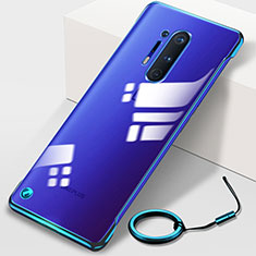 Coque Antichocs Rigide Transparente Crystal Etui Housse H01 pour OnePlus 8 Pro Bleu