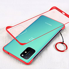 Coque Antichocs Rigide Transparente Crystal Etui Housse H01 pour OnePlus 8T 5G Rouge