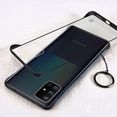 Coque Antichocs Rigide Transparente Crystal Etui Housse H01 pour Samsung Galaxy A71 5G Noir