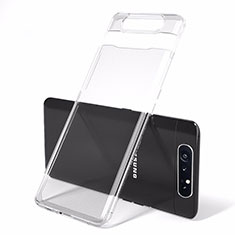 Coque Antichocs Rigide Transparente Crystal Etui Housse H01 pour Samsung Galaxy A80 Clair