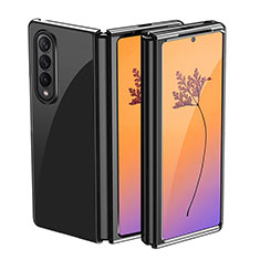 Coque Antichocs Rigide Transparente Crystal Etui Housse H01 pour Samsung Galaxy Z Fold4 5G Noir