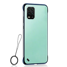 Coque Antichocs Rigide Transparente Crystal Etui Housse H01 pour Xiaomi Mi 10 Lite Bleu