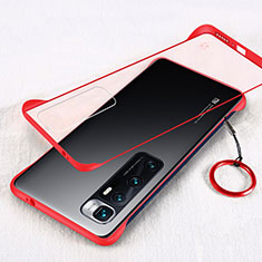 Coque Antichocs Rigide Transparente Crystal Etui Housse H01 pour Xiaomi Mi 10 Ultra Rouge