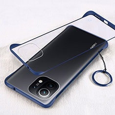 Coque Antichocs Rigide Transparente Crystal Etui Housse H01 pour Xiaomi Mi 11 Lite 4G Bleu