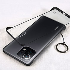 Coque Antichocs Rigide Transparente Crystal Etui Housse H01 pour Xiaomi Mi 11 Lite 4G Noir