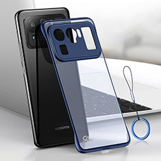 Coque Antichocs Rigide Transparente Crystal Etui Housse H01 pour Xiaomi Mi 11 Ultra 5G Bleu
