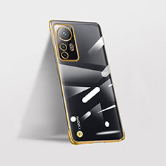 Coque Antichocs Rigide Transparente Crystal Etui Housse H01 pour Xiaomi Mi 12S Pro 5G Or