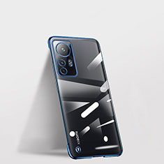 Coque Antichocs Rigide Transparente Crystal Etui Housse H01 pour Xiaomi Mi 12T 5G Bleu
