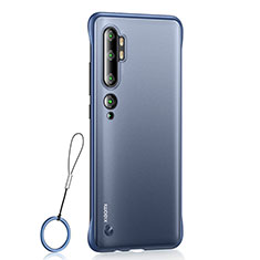 Coque Antichocs Rigide Transparente Crystal Etui Housse H01 pour Xiaomi Mi Note 10 Pro Bleu