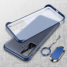 Coque Antichocs Rigide Transparente Crystal Etui Housse H01 pour Xiaomi Poco F4 GT 5G Bleu