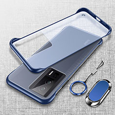 Coque Antichocs Rigide Transparente Crystal Etui Housse H01 pour Xiaomi Poco F5 Pro 5G Bleu