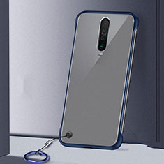 Coque Antichocs Rigide Transparente Crystal Etui Housse H01 pour Xiaomi Poco X2 Bleu