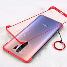 Coque Antichocs Rigide Transparente Crystal Etui Housse H01 pour Xiaomi Redmi 9 Prime India Rouge