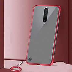 Coque Antichocs Rigide Transparente Crystal Etui Housse H01 pour Xiaomi Redmi K30i 5G Rouge