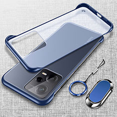 Coque Antichocs Rigide Transparente Crystal Etui Housse H01 pour Xiaomi Redmi Note 12 Explorer Bleu