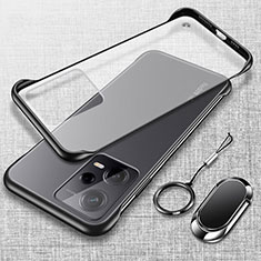 Coque Antichocs Rigide Transparente Crystal Etui Housse H01 pour Xiaomi Redmi Note 12 Pro 5G Noir
