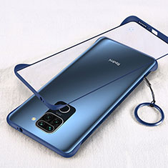 Coque Antichocs Rigide Transparente Crystal Etui Housse H01 pour Xiaomi Redmi Note 9 Bleu
