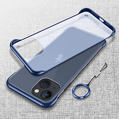 Coque Antichocs Rigide Transparente Crystal Etui Housse H02 pour Apple iPhone 14 Bleu