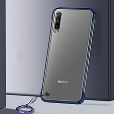 Coque Antichocs Rigide Transparente Crystal Etui Housse H02 pour Huawei Honor 9X Pro Bleu