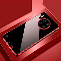 Coque Antichocs Rigide Transparente Crystal Etui Housse H02 pour Huawei Mate 30 5G Rouge