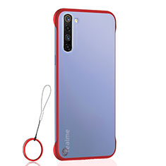 Coque Antichocs Rigide Transparente Crystal Etui Housse H02 pour Realme X50 Pro 5G Rouge