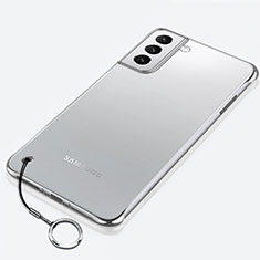 Coque Antichocs Rigide Transparente Crystal Etui Housse H02 pour Samsung Galaxy S21 FE 5G Argent