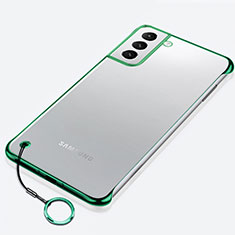 Coque Antichocs Rigide Transparente Crystal Etui Housse H02 pour Samsung Galaxy S21 FE 5G Vert