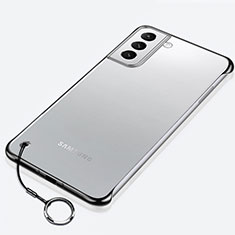 Coque Antichocs Rigide Transparente Crystal Etui Housse H02 pour Samsung Galaxy S22 Plus 5G Noir