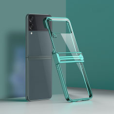 Coque Antichocs Rigide Transparente Crystal Etui Housse H02 pour Samsung Galaxy Z Flip3 5G Vert