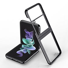 Coque Antichocs Rigide Transparente Crystal Etui Housse H02 pour Samsung Galaxy Z Flip4 5G Noir