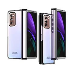 Coque Antichocs Rigide Transparente Crystal Etui Housse H02 pour Samsung Galaxy Z Fold2 5G Noir
